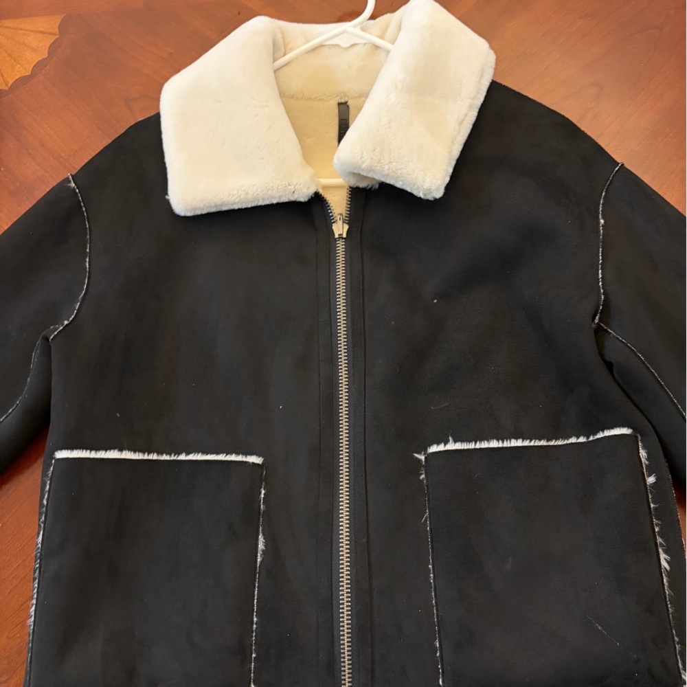 DKNY Black and Cream Jacket